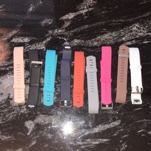 Different colored Fitbit bands